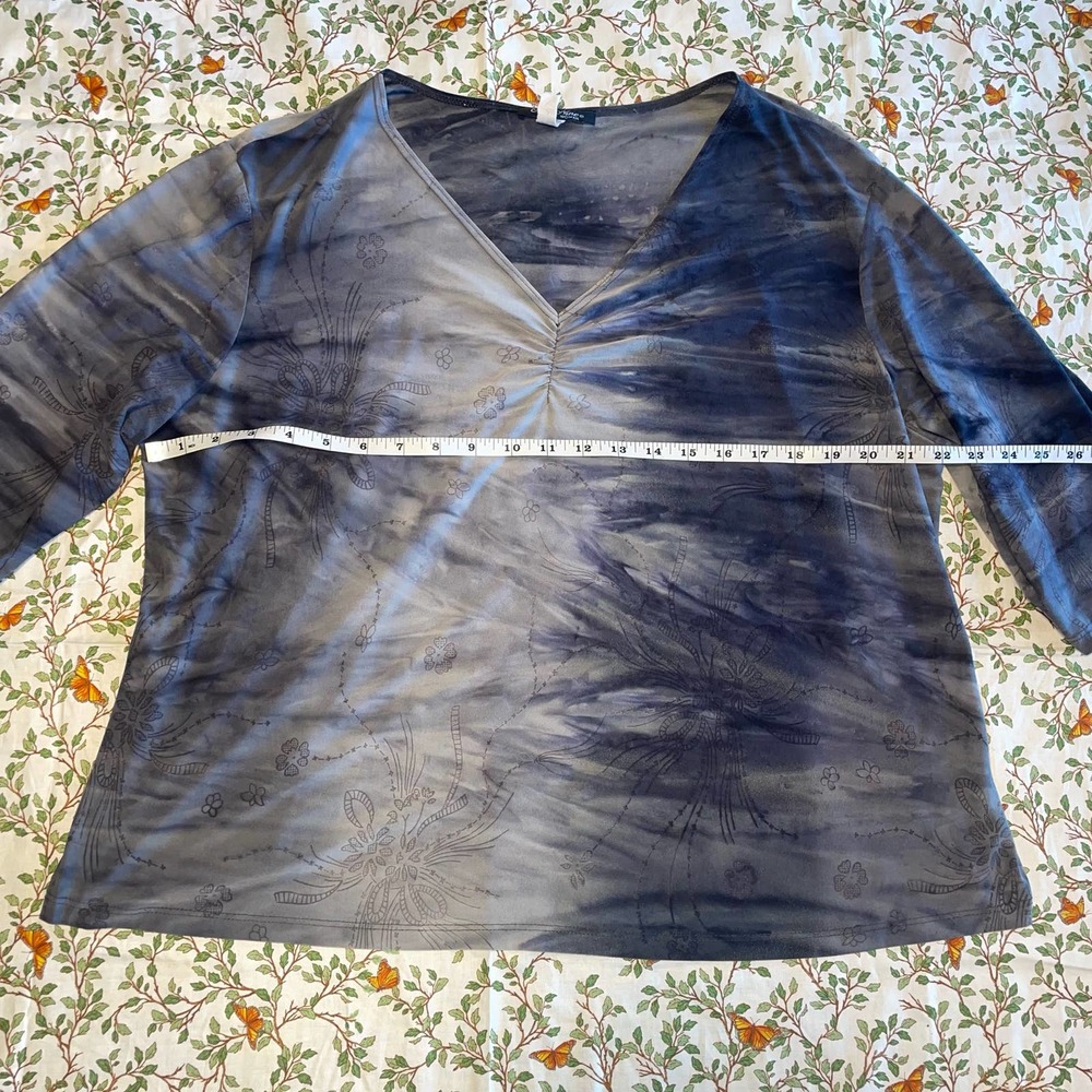 Women’s Only Nine Tye Dye Floral Embellished Top - Picture 2 of 7
